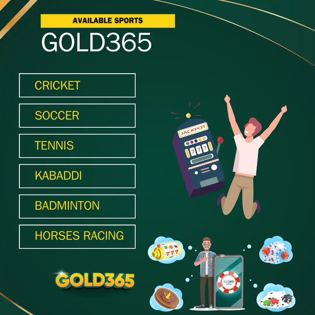 available sports on gold365