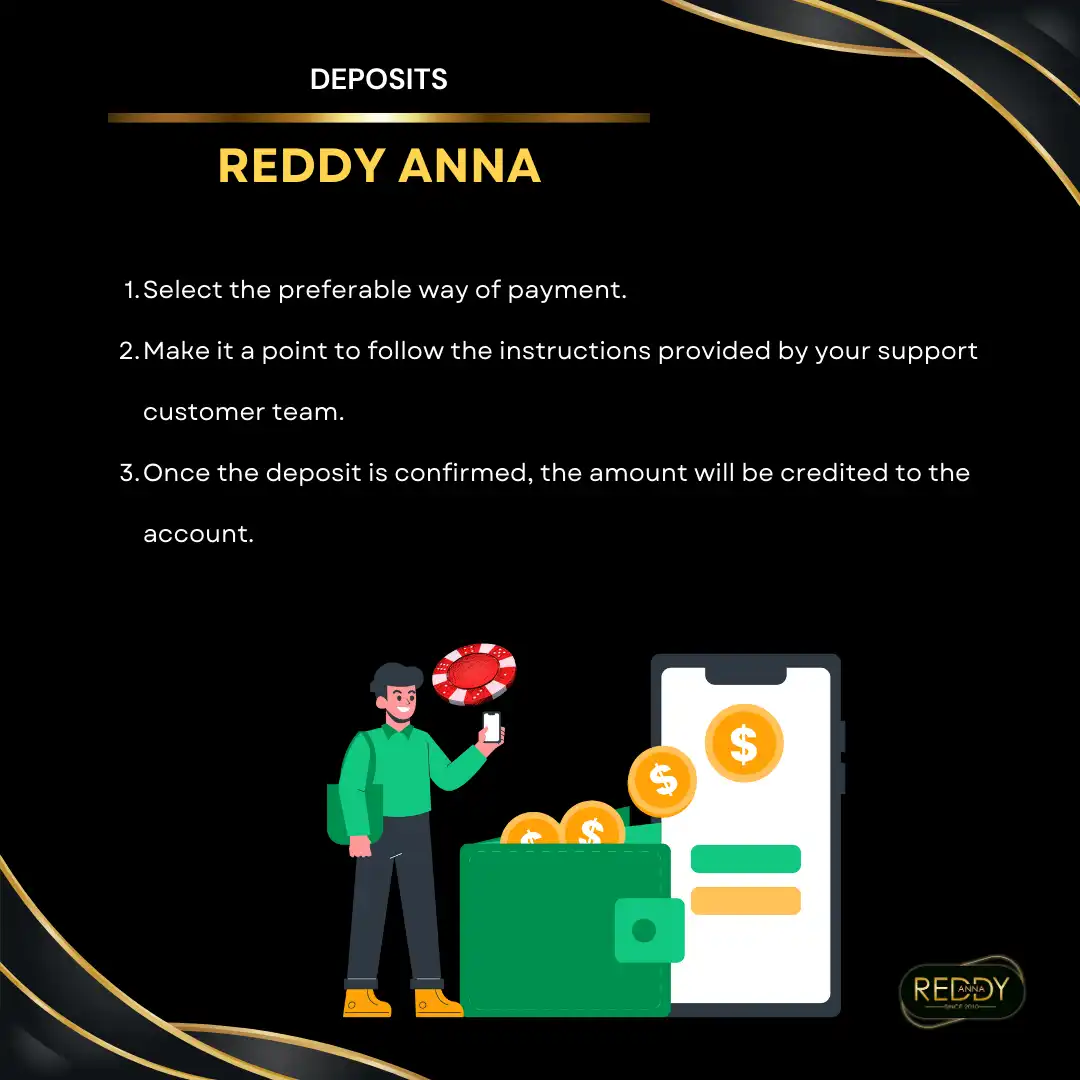 deposits on reddy anna