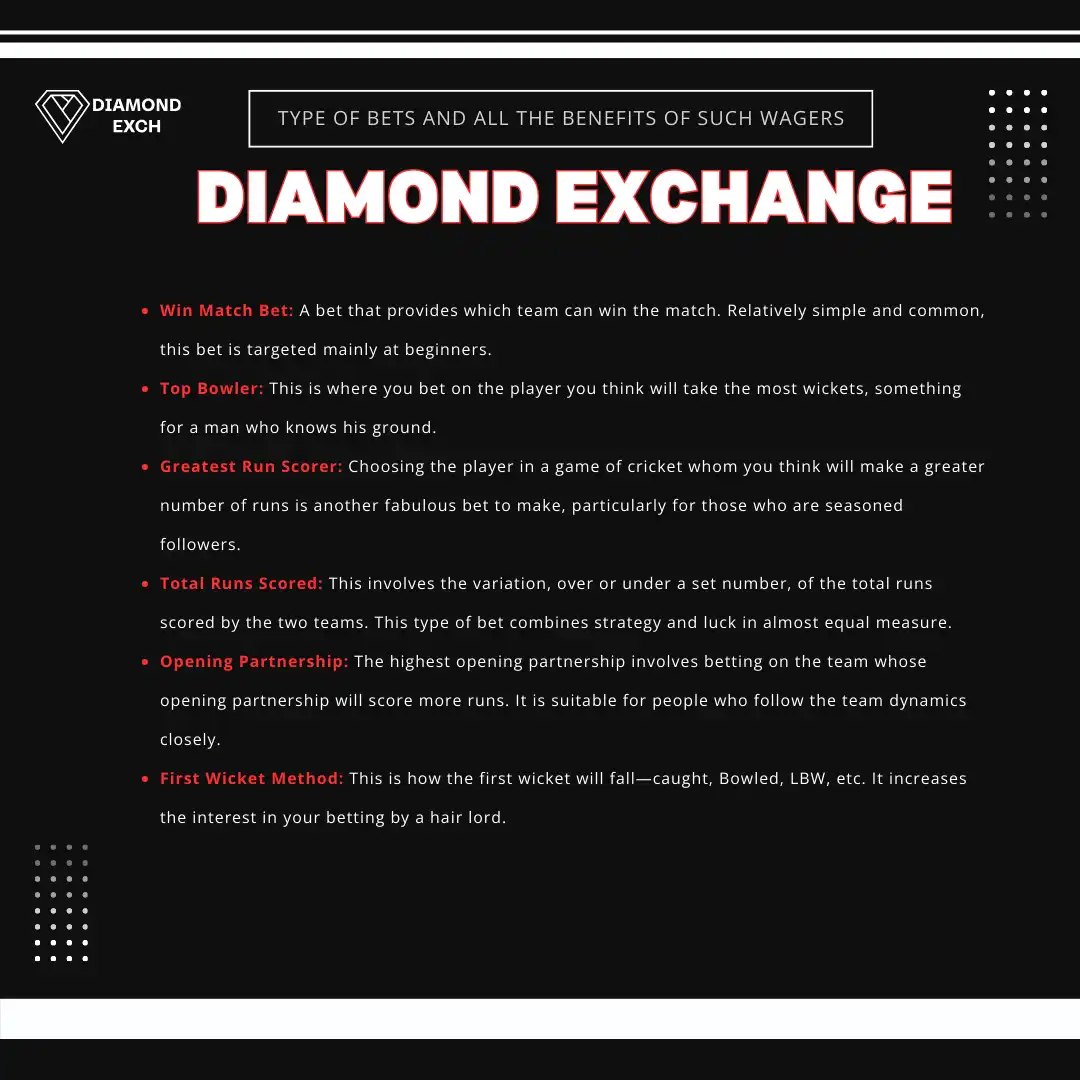 different types of bets on diamond exchange