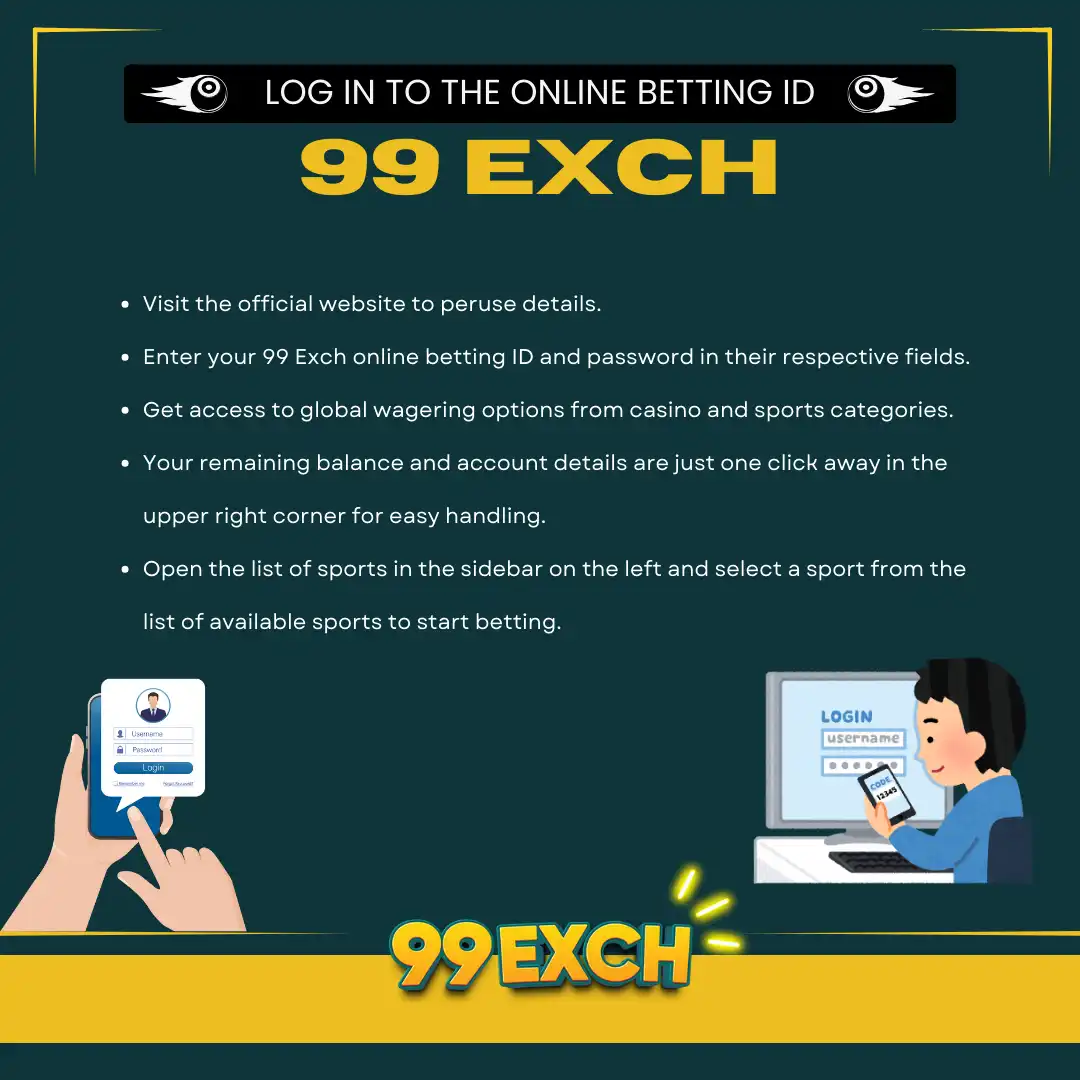 login to the online betting id on 99exch