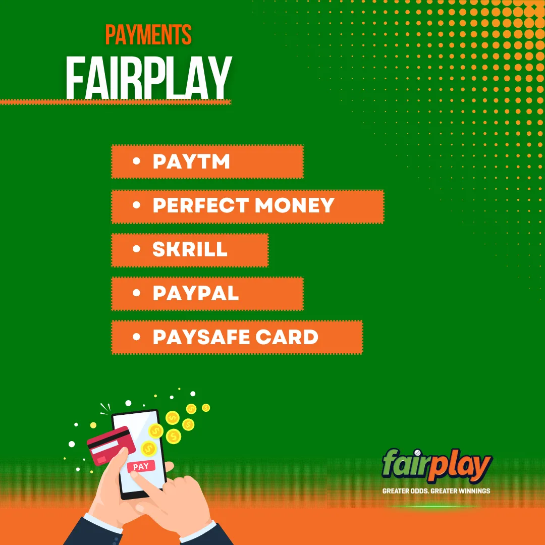 payment methods fairplay