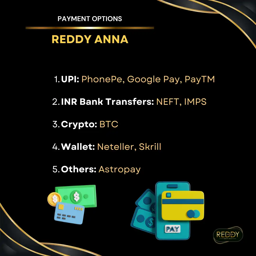 payment options on reddy anna