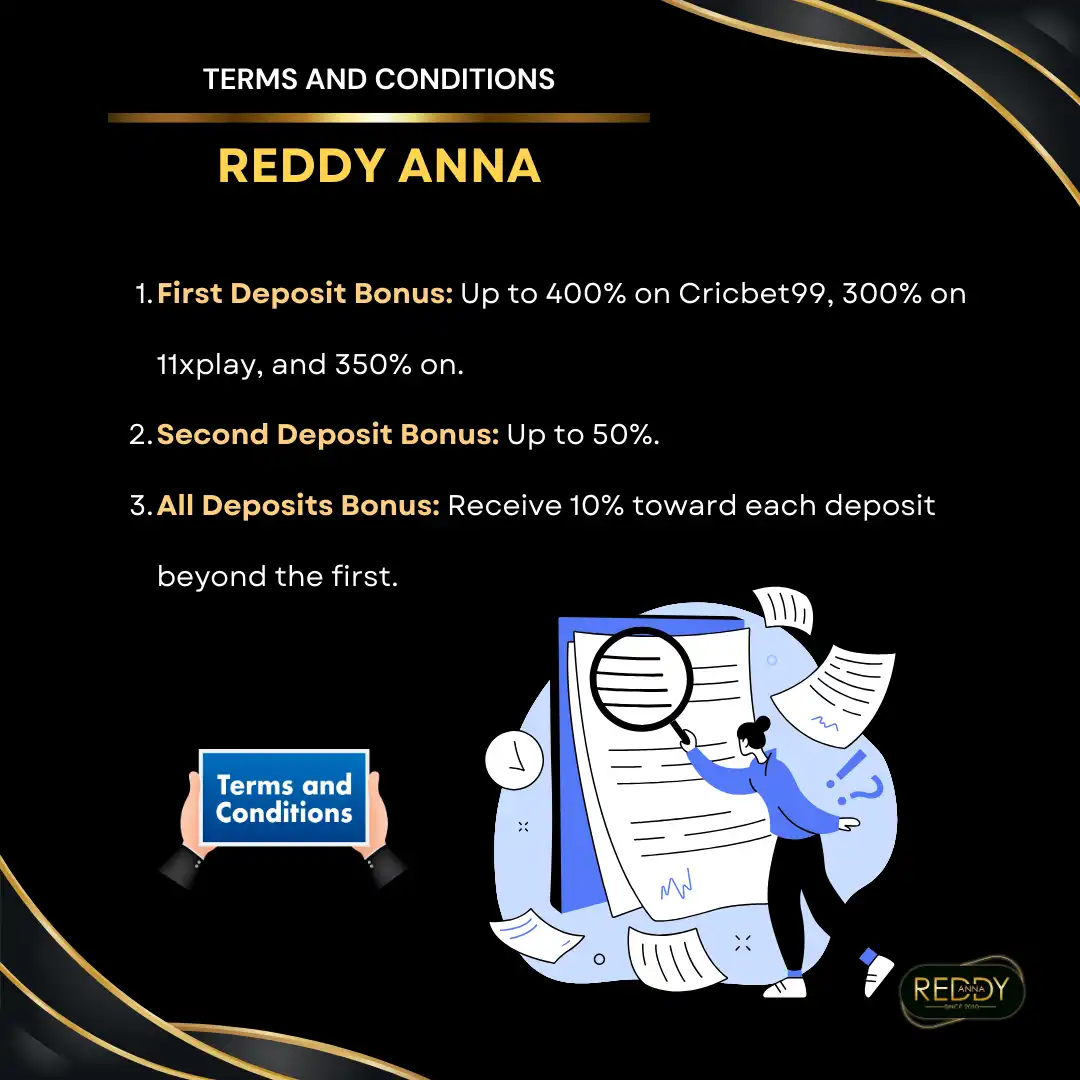 terms and conditions on reddy anna