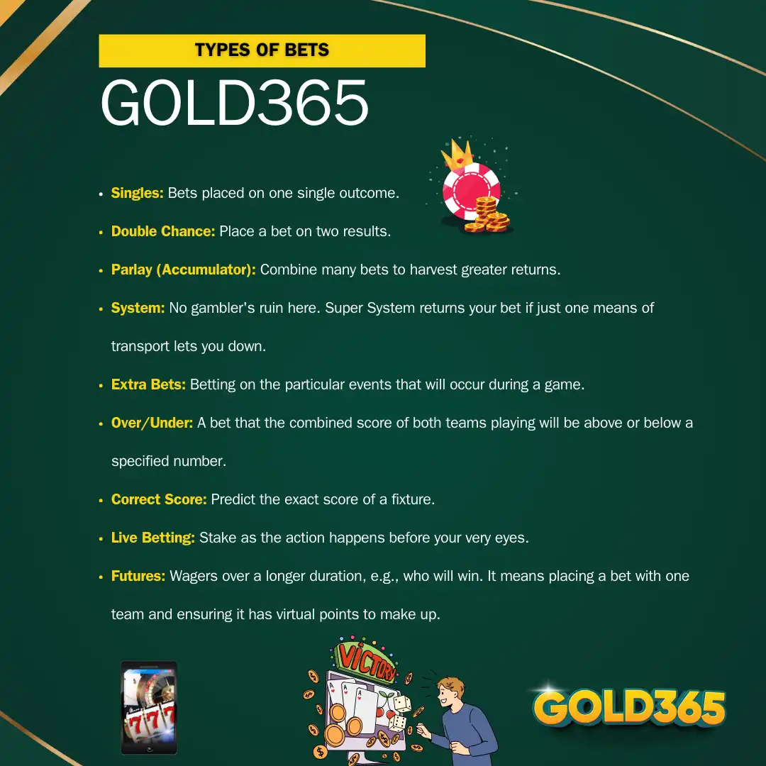 types of bets on gold365