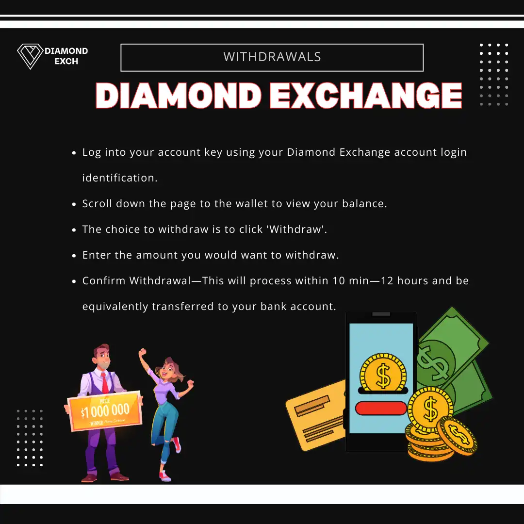 withdrawals on diamond exchange